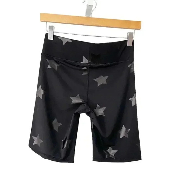 NEW Terez UpLift Bike Shorts in Black Tonal Star Foil size Small - Picture 4 of 10